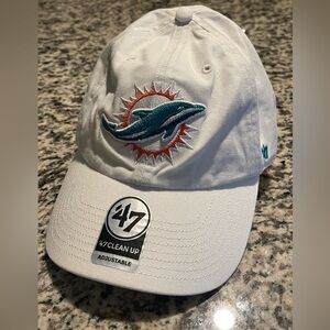 47 Brand White Miami Dolphins Cap